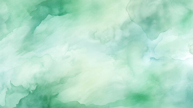 Abstract background in seafoam green watercolor