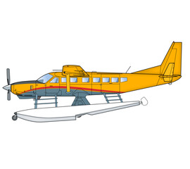 Einmotoriges Wasserflugzeug