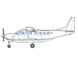 Einmotoriges Turbinen-Transportflugzeug