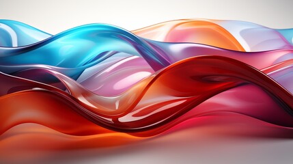 Naklejka premium Vibrant swirls of abstract vector graphics dance across the canvas, evoking a sense of colorful wonder in this stunning art piece