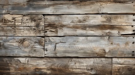 Nature's intricate beauty captured in a rustic outdoor scene, as the rough wooden planks of a weathered wall stand tall and proud