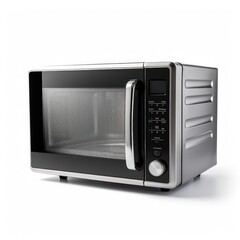Obraz premium Microwave on a white background