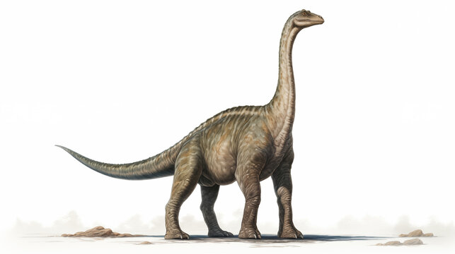 Brachiosaurus isolated on white