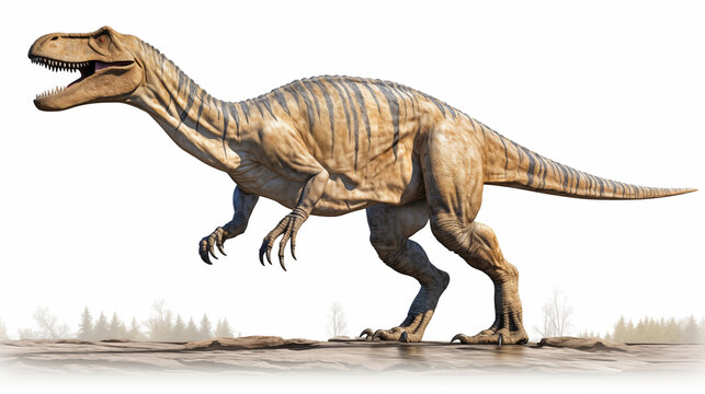 Abelisaurus isolated on white