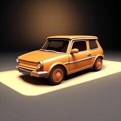 3d render of car using generative ai 