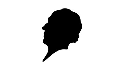 Charles Grey, 2nd Earl Grey, black isolated silhouette