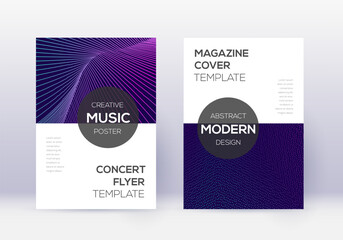 Modern cover design template set. Neon abstract li - obrazy, fototapety, plakaty
