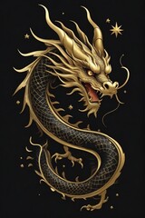 Awesome logo of a Dragon symbol a
