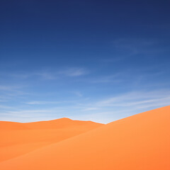Fototapeta na wymiar Sand dune at desert witht sky background.