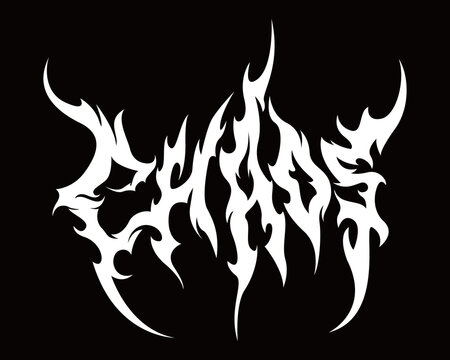 chaos text with our hardcore metal typography. The chaotic text exudes raw energy, streetwear element seeking an intense and rebellious visual impact.