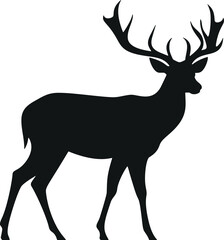 Sleek and Stylish: Minimalistic Deer Glyph for Modern Design Projects