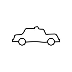 car icon line vector