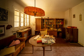 The abandoned tiny house in the forest