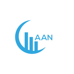AAN letter logo design on black background. AAN creative initials letter logo concept. AAN letter design.
