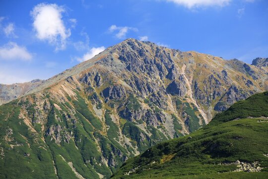 Zolta Turnia mountain in Tatry, Poland