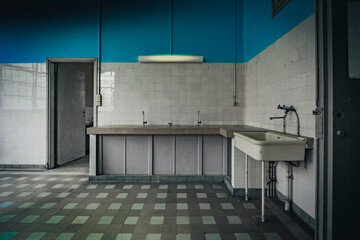 The abandoned blue morgue