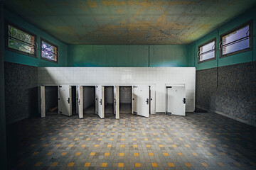 The abandoned blue morgue