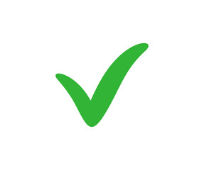 Check mark icon. Check marks symbol. Simple check mark. Quality sign icon. Checklist symbol. Approval check green vector design and illustration.
 - obrazy, fototapety, plakaty