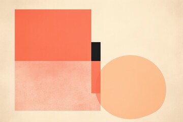 Fototapeta premium Abstract peach fuzz background with circles. Vector illustration