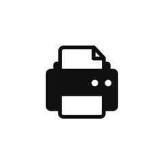 Printer icon isolated on transparent background