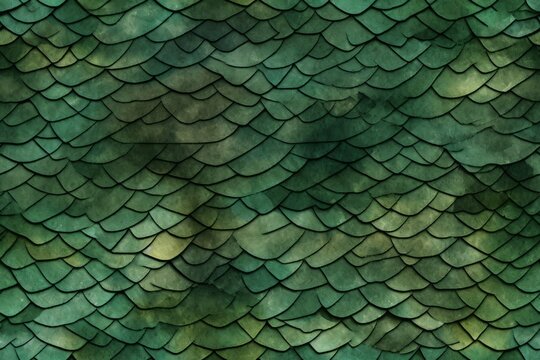Green snake skin texture. Reptile and serpent scales surface. 