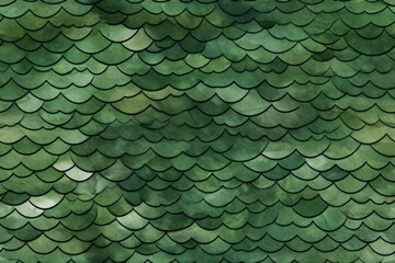 Green snake skin texture. Reptile and serpent scales surface.  - obrazy, fototapety, plakaty