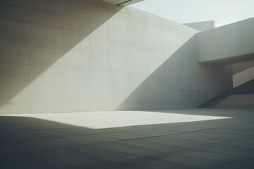 Obraz premium Art Gallery Creative Space, concrete large modern building