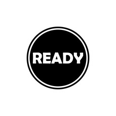 vector icon ready button