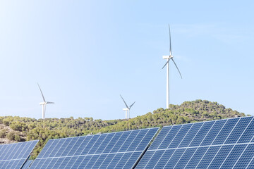 Wind Turbine And Solar Panels