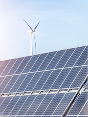 Wind Turbine And Solar Panels