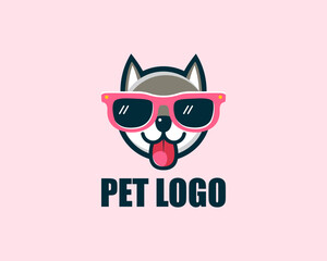 cute, playful pet logo. Simple yet elegant, this design captures the essence of joy and companionship, making it perfect for pet-related businesses seeking a delightful identity.