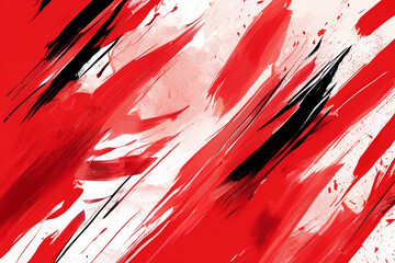 abstract red background illustration, bold brush strokes