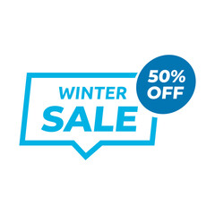 Winter special sale unit. Winter special sale and offer banner