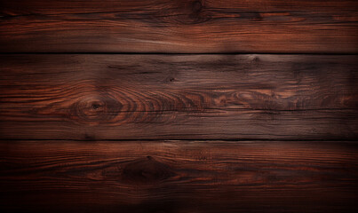 Dark wood background. Shabby texture. Ai generated