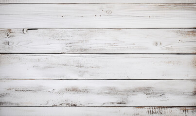 Fototapeta na wymiar White wood background. Shabby texture. Ai generated