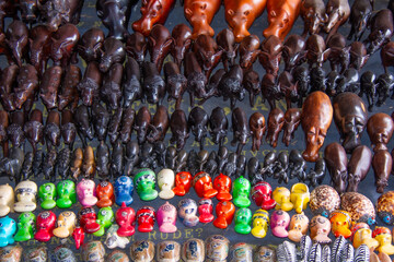 Lovely travel souvenirs available at a kiosk in South Africa