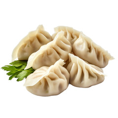 Dumplings isolated on transparent background