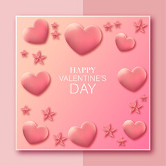valentines background. the concept of a greeting or presentation for Valentine's day.