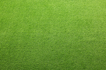 Green artificial grass as background, top view - obrazy, fototapety, plakaty