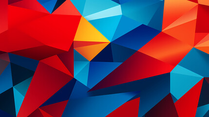Vibrant Dance of Primary Colors: A Bold Exploration of Geometric Symmetry and Contrast