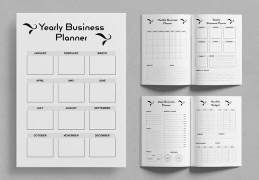 Weekly  Business Planner Layout