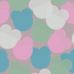 Pandas seamless pattern.