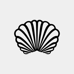shell icon vector isolated on white background for your web and mobile app design, shell logo concept