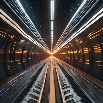 An interstellar train traveling through a network of tunnels in subspace3