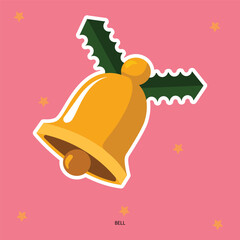 Vector illustration bell editable asset template