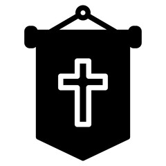 Obraz premium christian flag