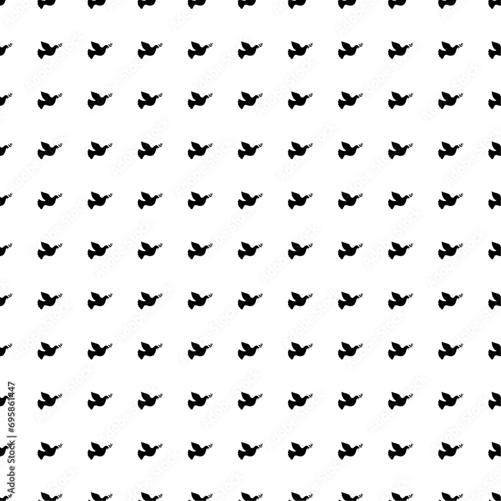 Poster square seamless background pattern from geometric shapes. the pattern is evenly filled with big blac