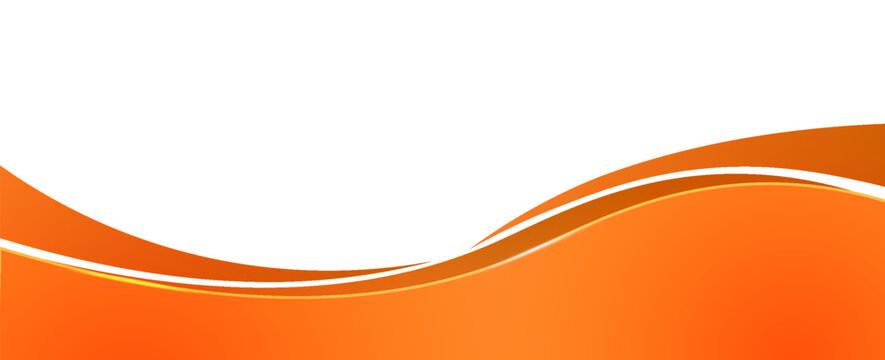 Vector orange line background curve element with white space for text and message design, overlapping layers, vector