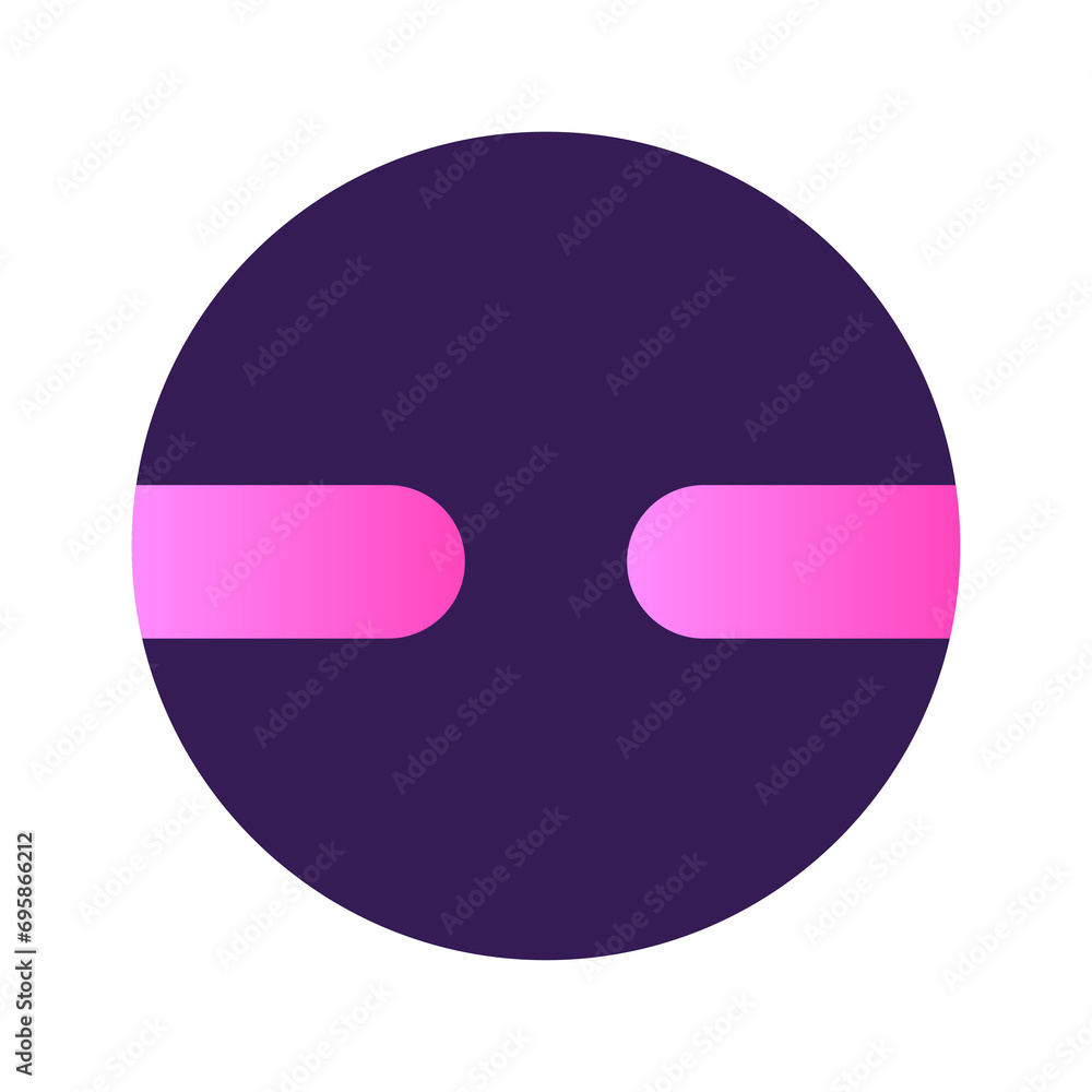 Poster round circle shape button gradient colored texture nostalgic 90's style neon futuristic element icon
