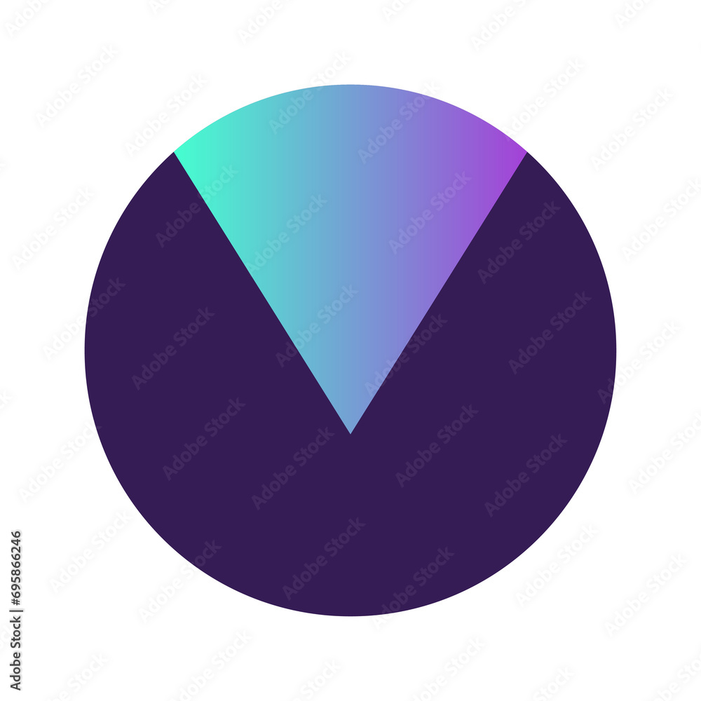 Aufkleber Round Circle Shape Button Gradient Colored Texture Nostalgic 90's Style Neon Futuristic Element Icon 